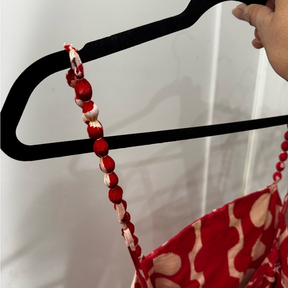 FARM Rio Red and Cream Floral Midi Dress - Picture 10 of 10